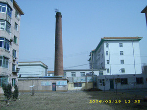 Zgrada s krematorijumom na južnozapadnoj strani koncentracionog logora Sujiatun